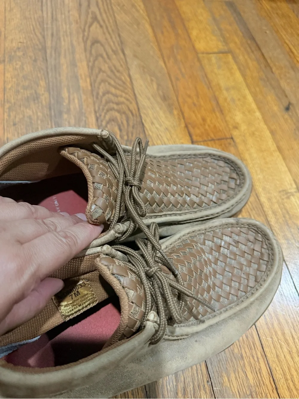 Twisted X Men's Basket Weave Chukka Driving Mocs Size 7M